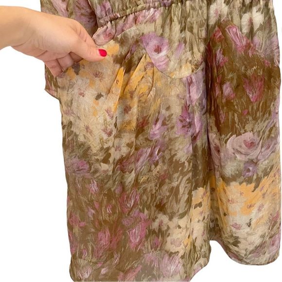Lerario Beatriz silk chiffon watercolor dress - Picture 5 of 11